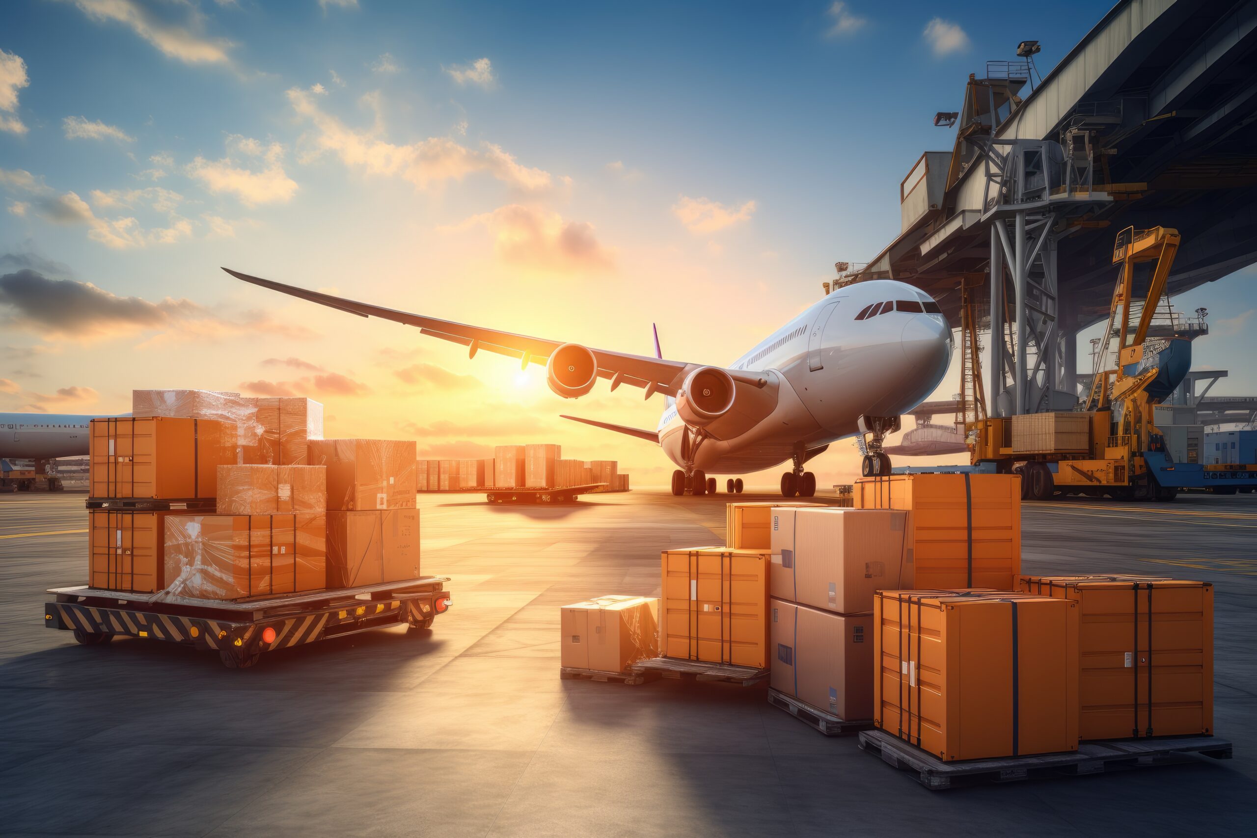 vecteezy_ai-generated-airplane-in-cargo-port-at-sunset-time_35160994